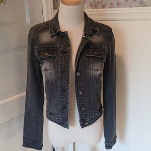 Rock & Republic Faded Black Jean Jacket